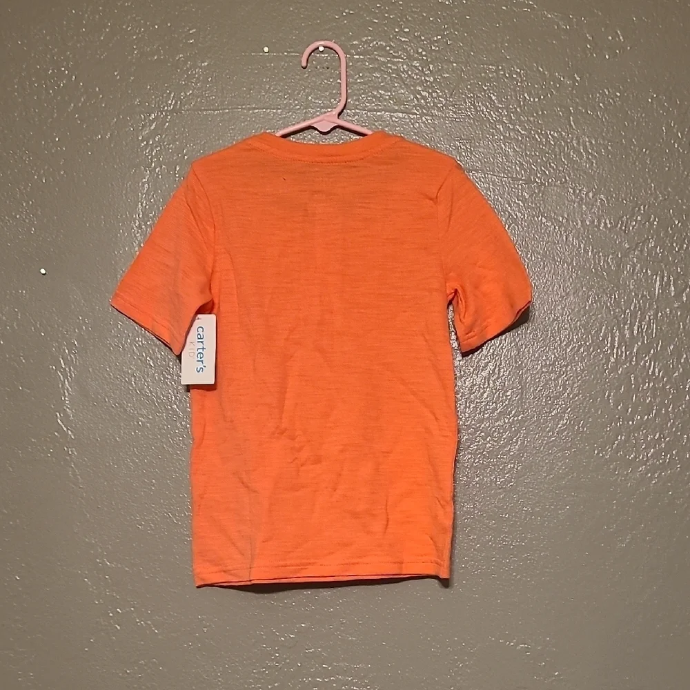 Carters Orange Kids Henley Boys Shirt NWT Size 5